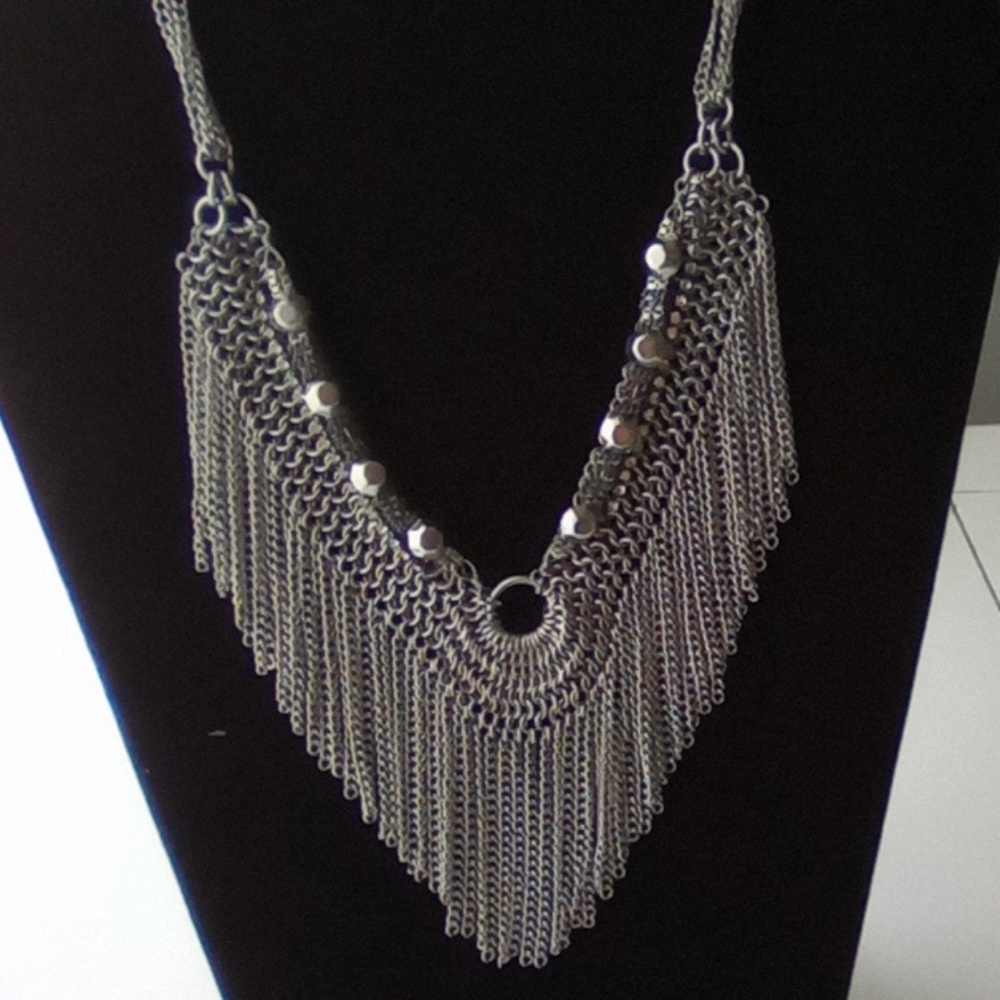 VTG Fashion Steel Chain Choker Necklace.